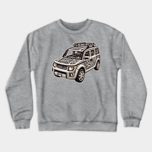 Papercut Style Ele Crewneck Sweatshirt